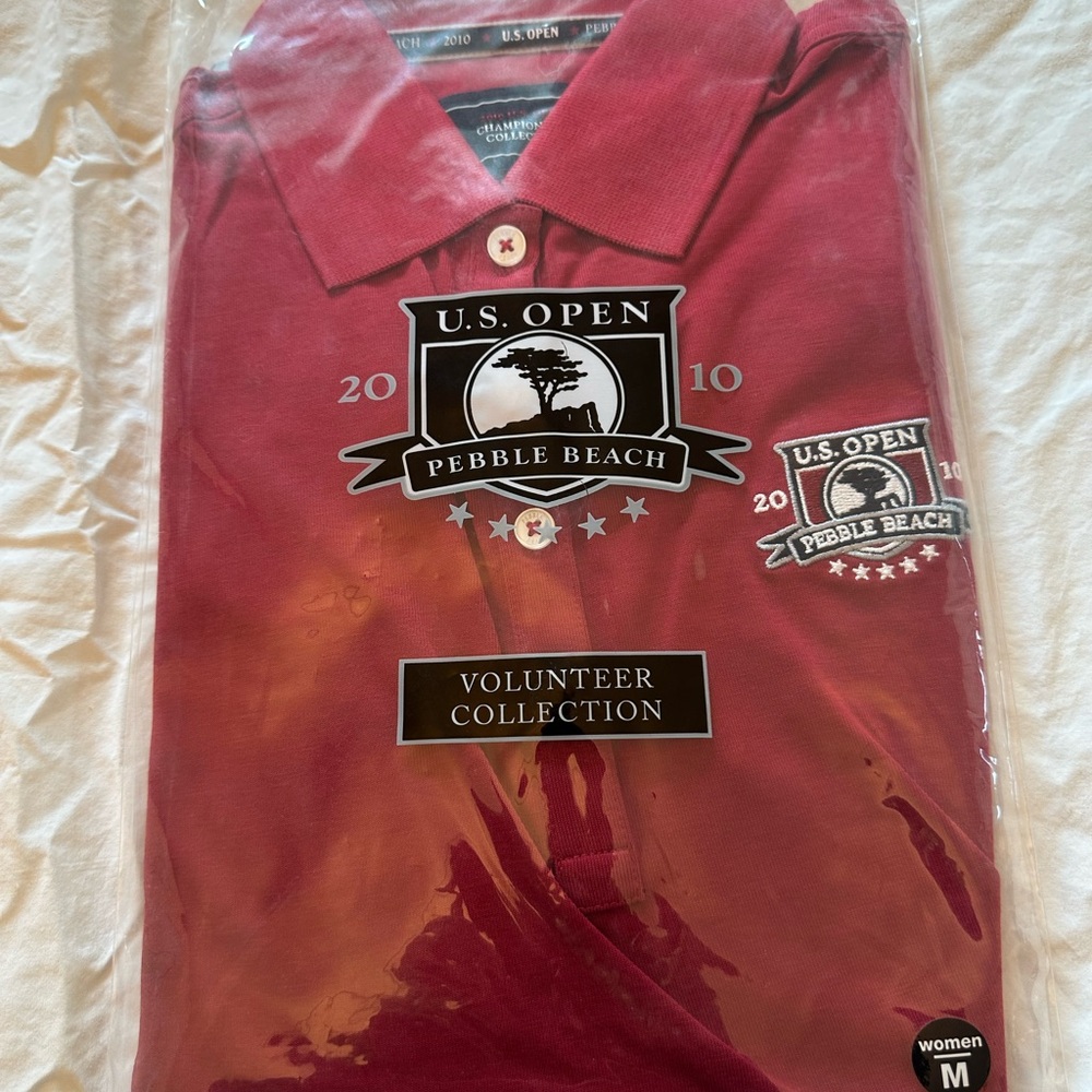U.S. Open 2010 Pebble Beach Women’s Champion Polo Size M - Volunteer NWT